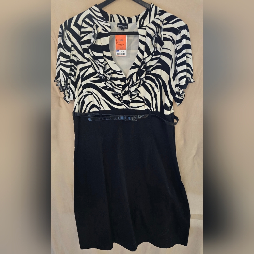 Sexy Zebra Print Dress NEW WITH TAGS